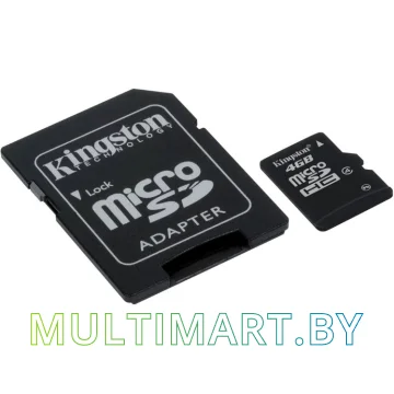 Карта памяти Kingston microSDHC 4 Гб (SDC4/4GB)